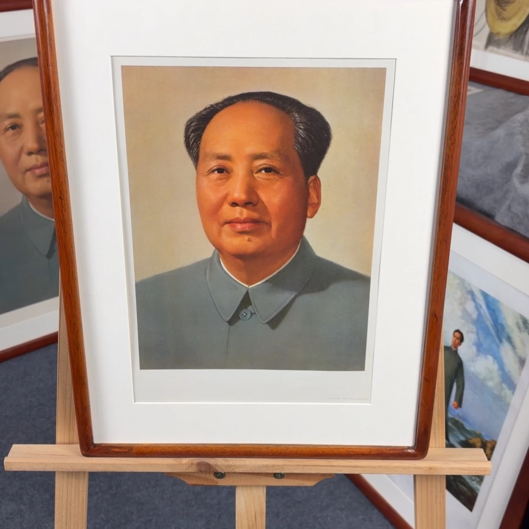 1968年画像 装裱好高47宽36 保老保真