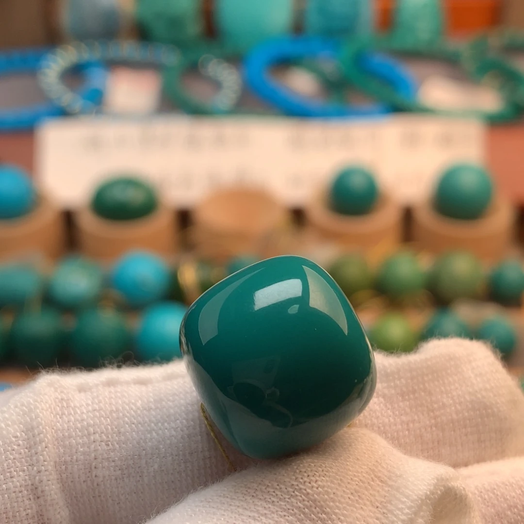 绿松石未镶嵌挂件17.5mm