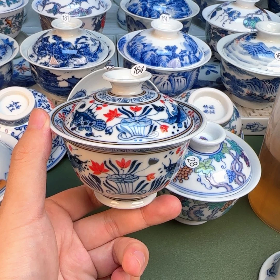 彦祖纯手工手绘茶具164