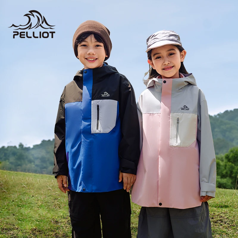 伯希和户外儿童套绒冲锋衣男女童2025秋冬新款三合一加绒保暖外套