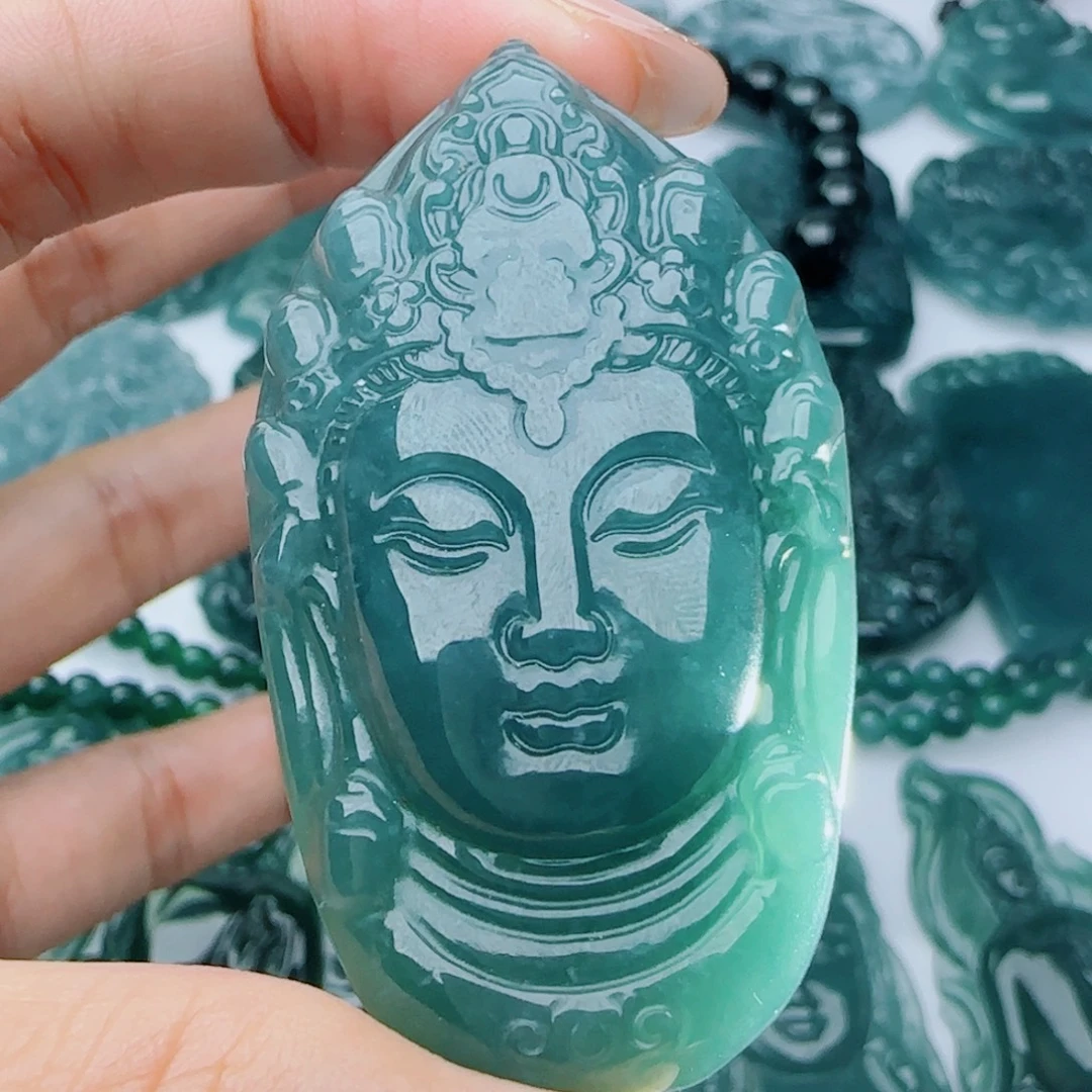 颈饰未镶嵌翡翠多样性发货天然的A货翡翠