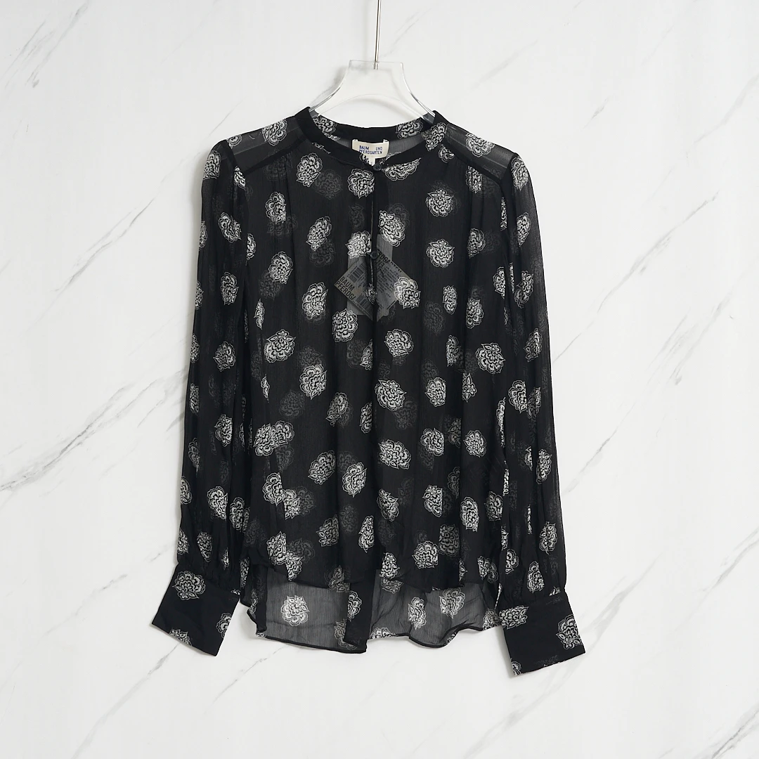 未使用  【瑞池女装】Baum undPferdgarten女士印花衬衫B4GU00023