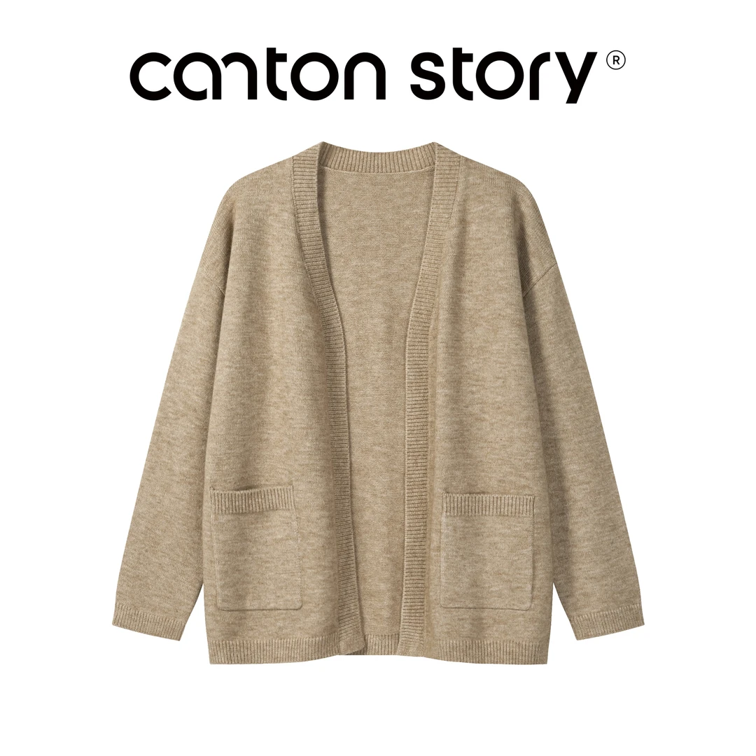 羊城故事 复古针织毛衣外套女慵懒风宽松百搭开衫上衣 Y50953755