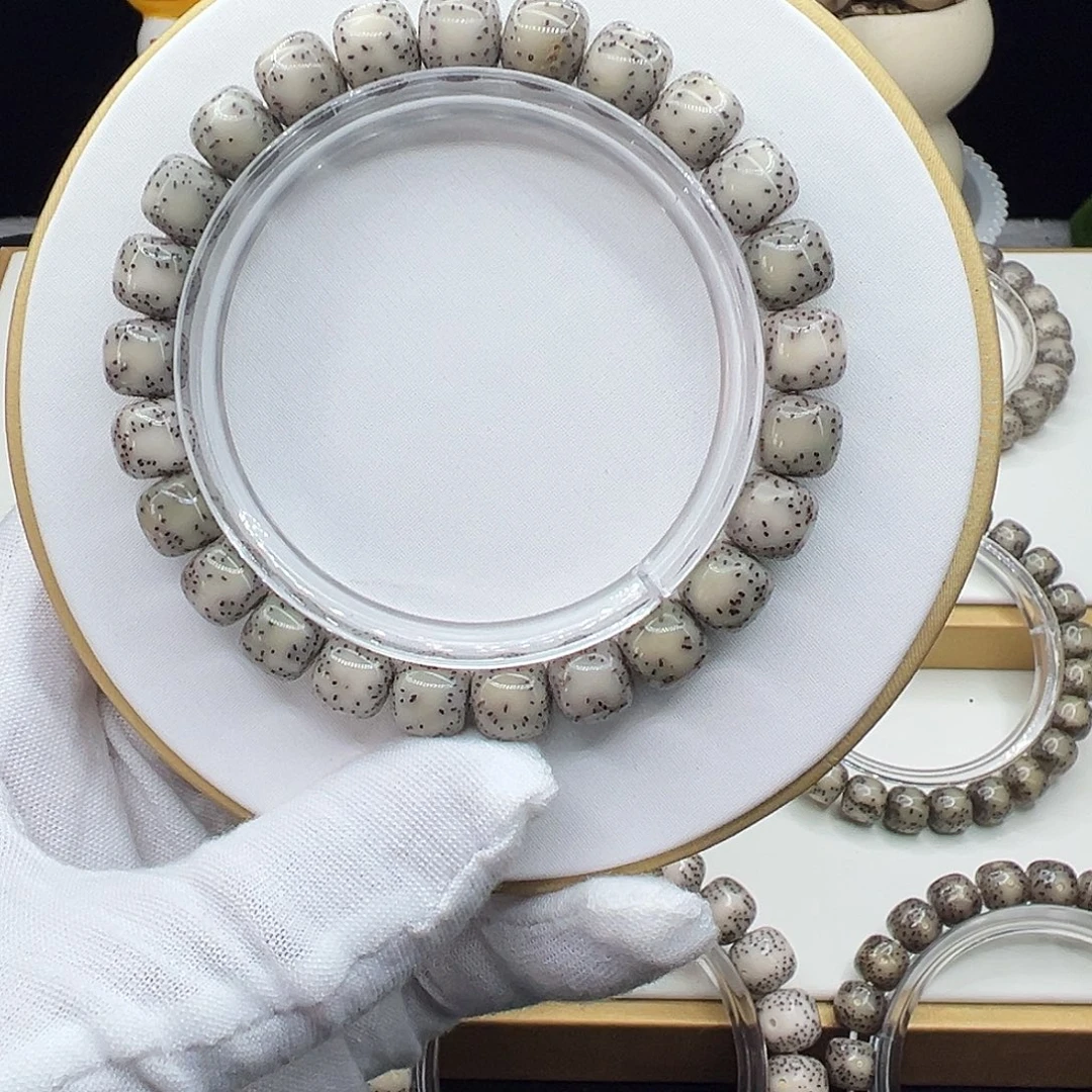 手串星月菩提糯冰9.5✖️8.5侧留白针尖星