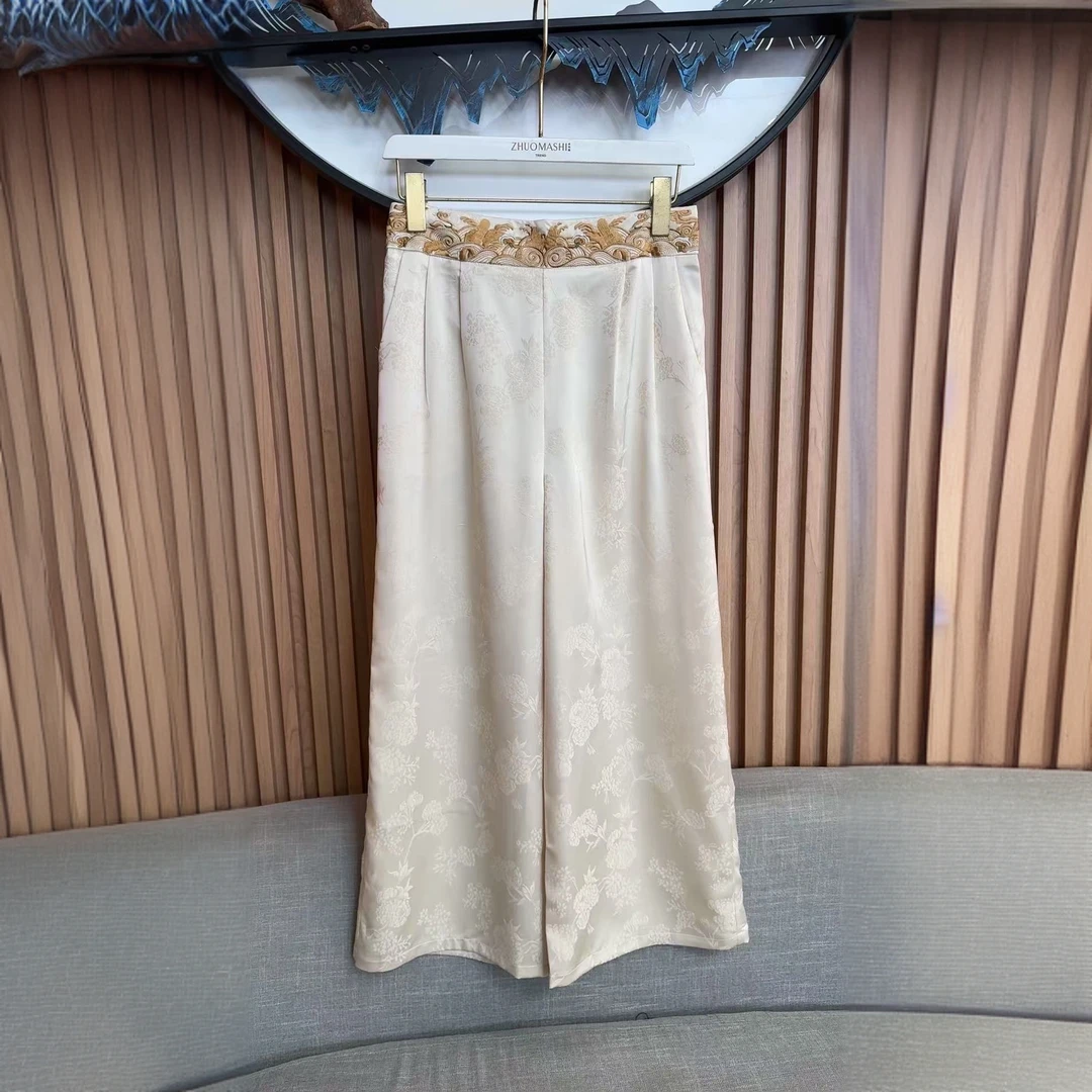 新中式气质显瘦百搭款休闲裤5126