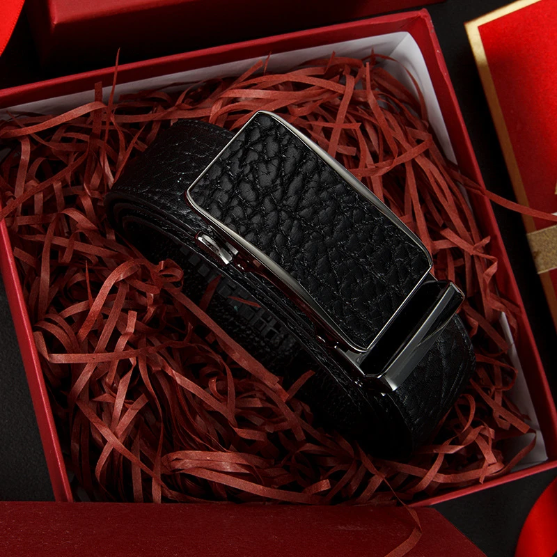 男士皮带头层真皮2025新款自动扣年轻人商务腰带高档中年牛皮裤带