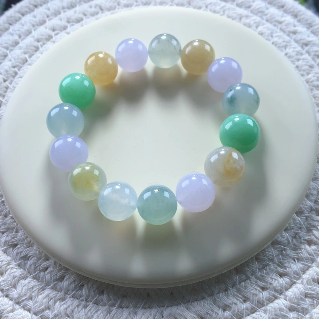 翡翠手链未镶嵌卡12年底漏串