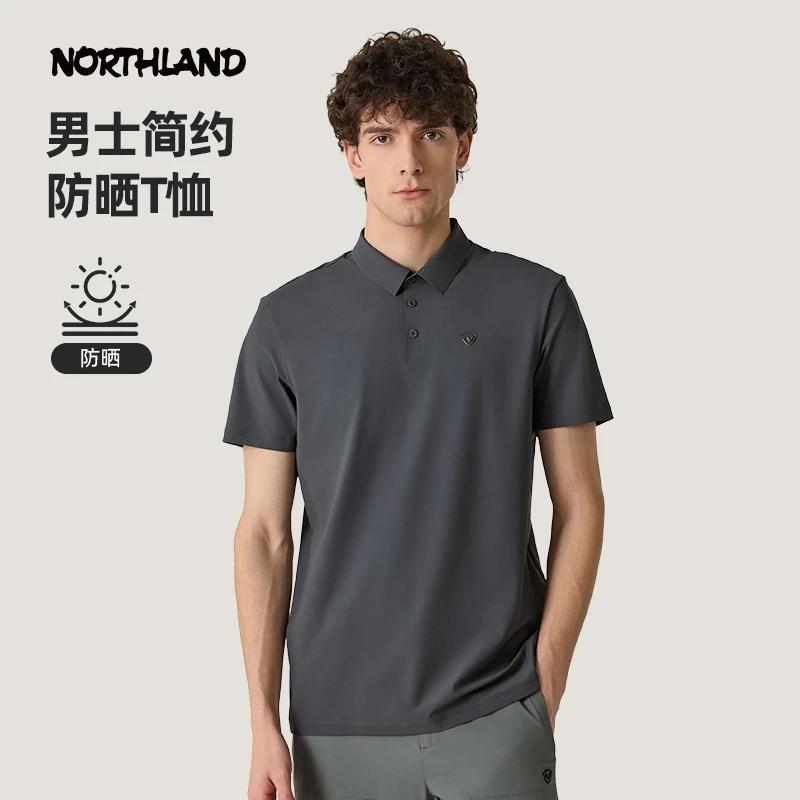 【观岳】诺诗兰男士翻领短袖POLO衫25春夏新品户外防晒透气T恤