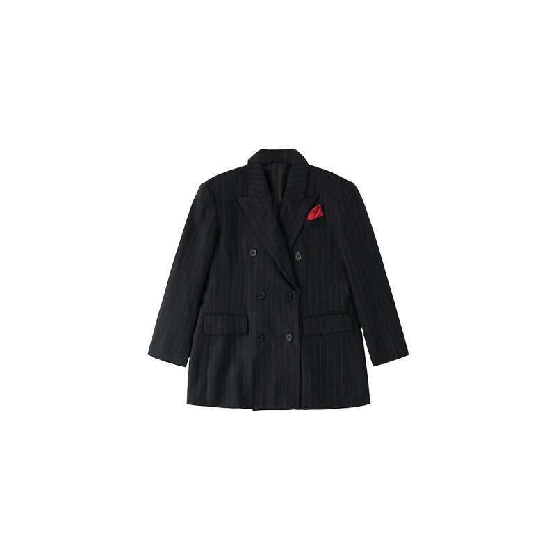 李大琪【权利西装】时尚气质秋季款宽松西装黑色西装西服