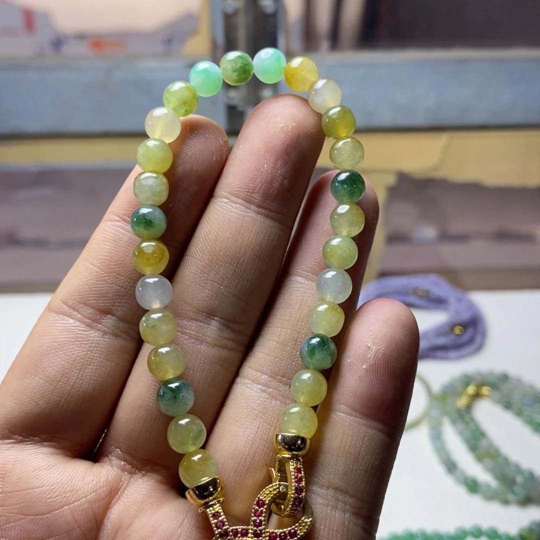 定制翡翠未镶嵌缅甸翡翠a货卡6.6