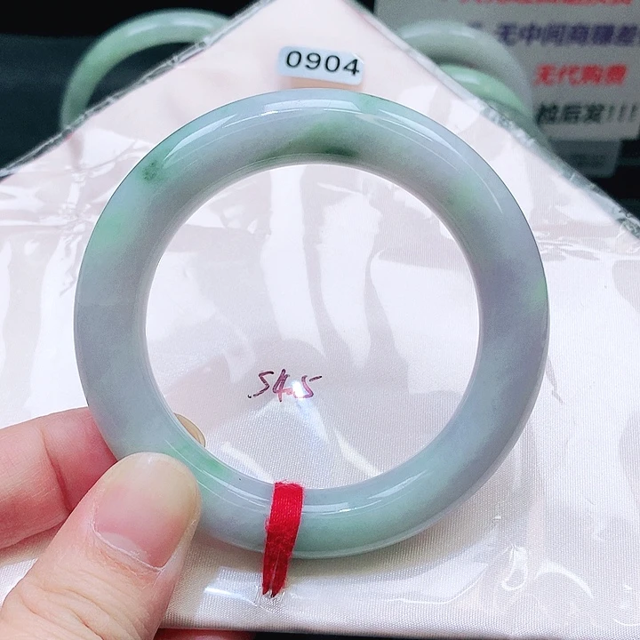 翡翠未镶嵌手镯0904