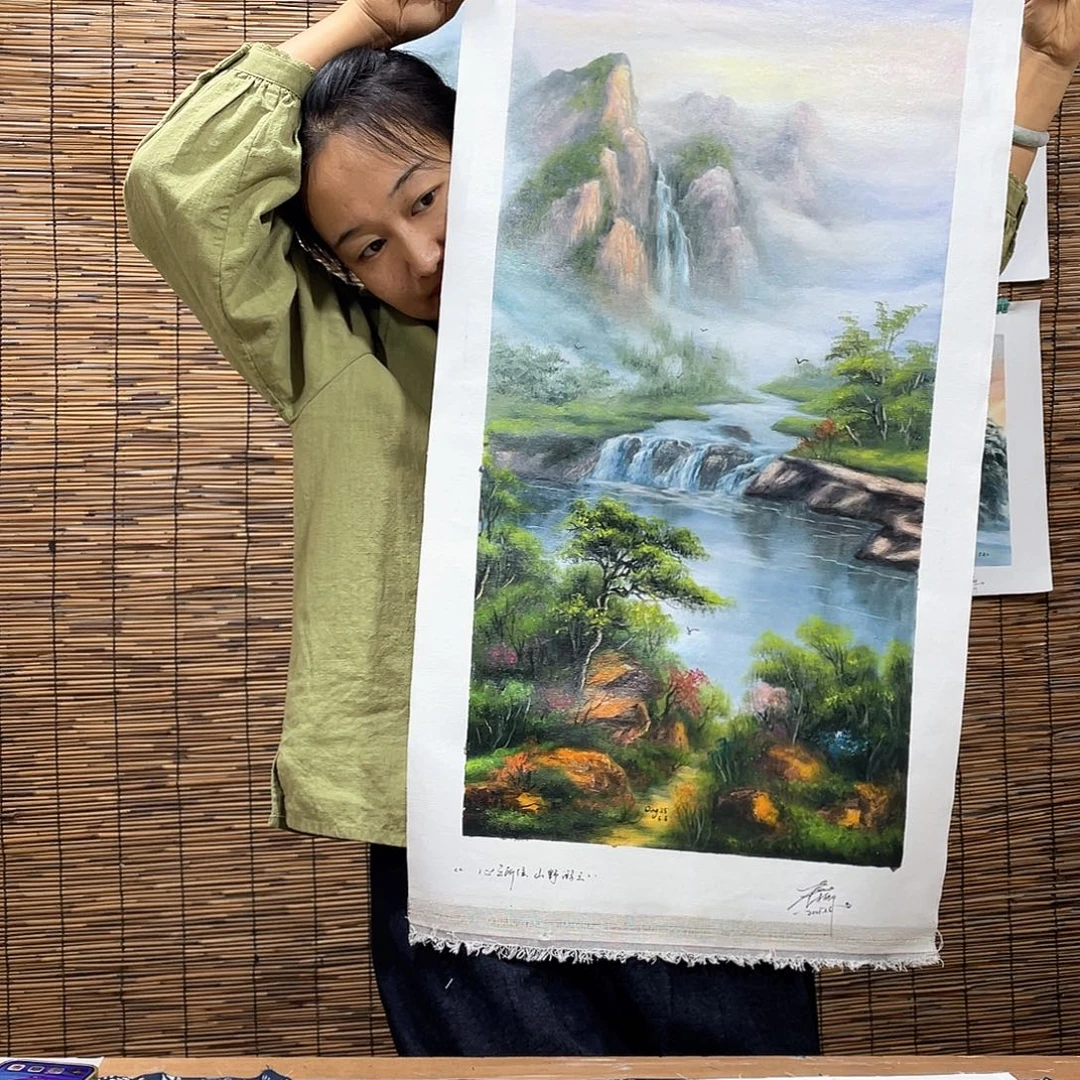 油画薇爽恭喜竞拍成功