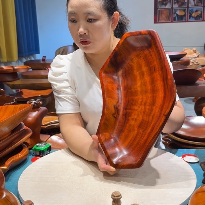 木香樟实木随形果盘