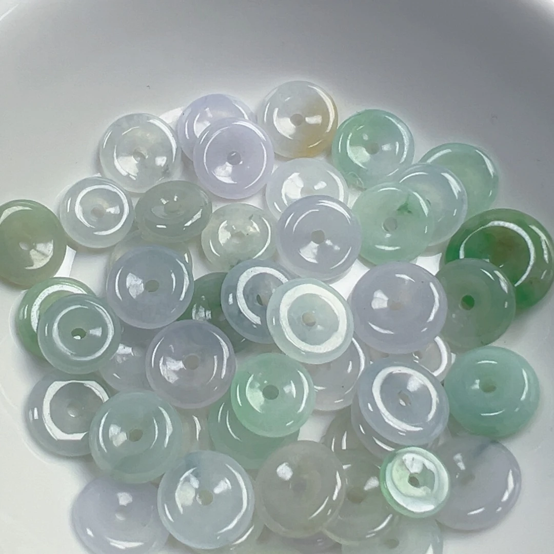 翡翠散珠翡翠平安扣一个可挑