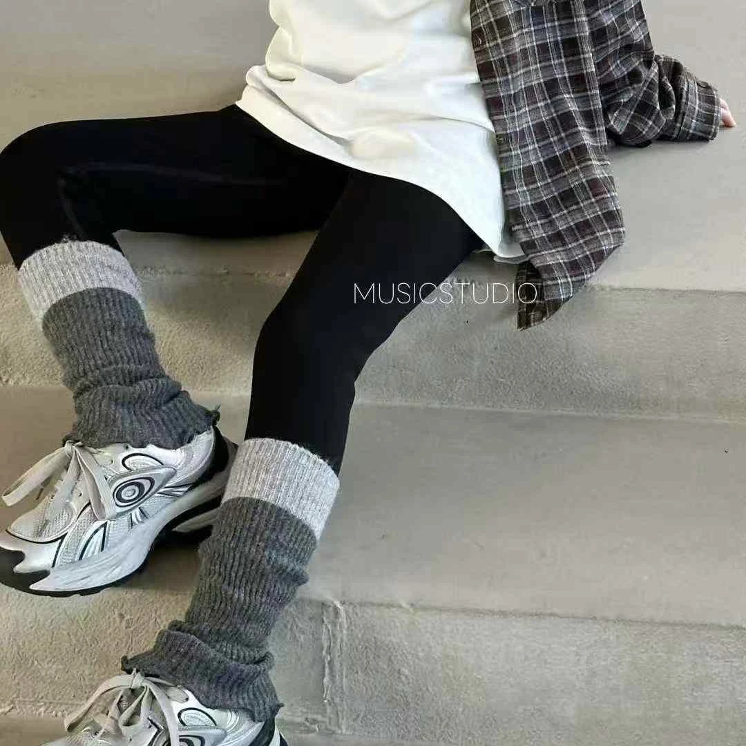 1233儿童短绒打底裤可拆卸袜腿