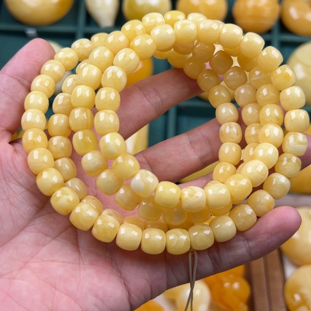 琥珀未镶嵌颈饰纯天然琥珀蜜蜡无优化