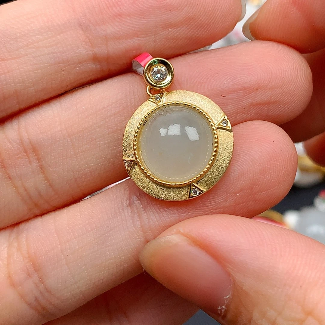 翡翠戒指银S925镶嵌