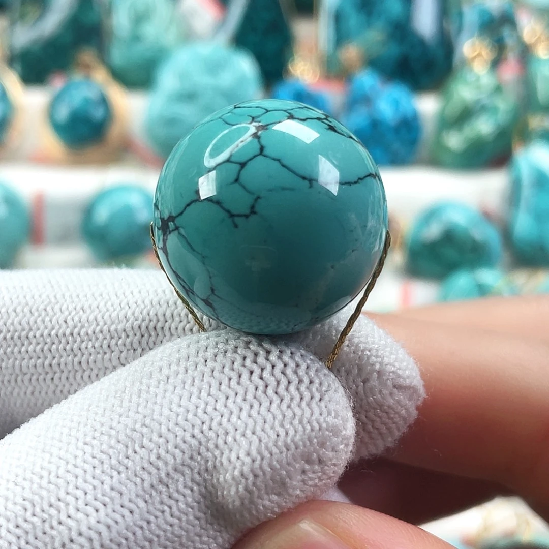 绿松石未镶嵌车挂直径22