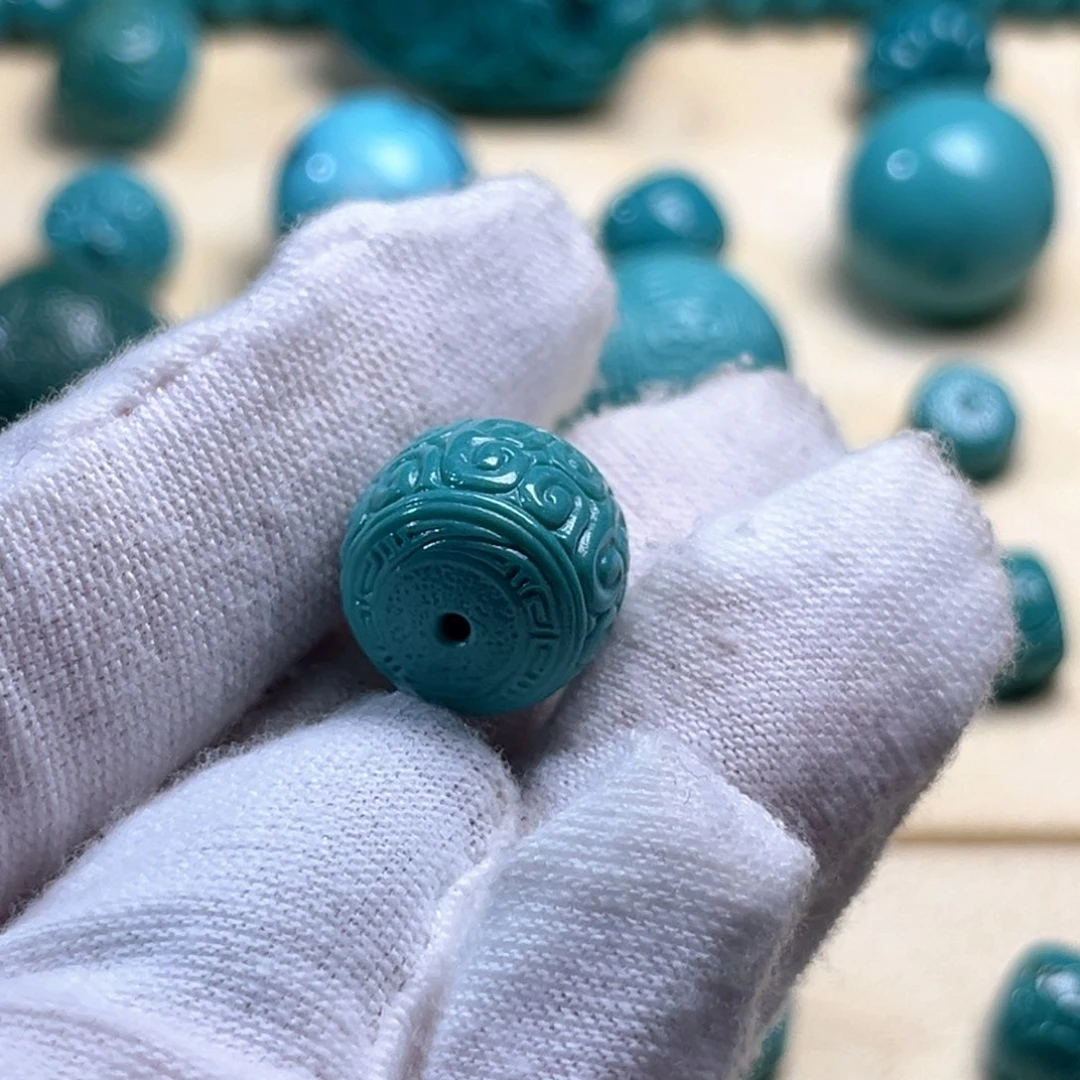 小***宝绿松石未镶嵌回纹老型