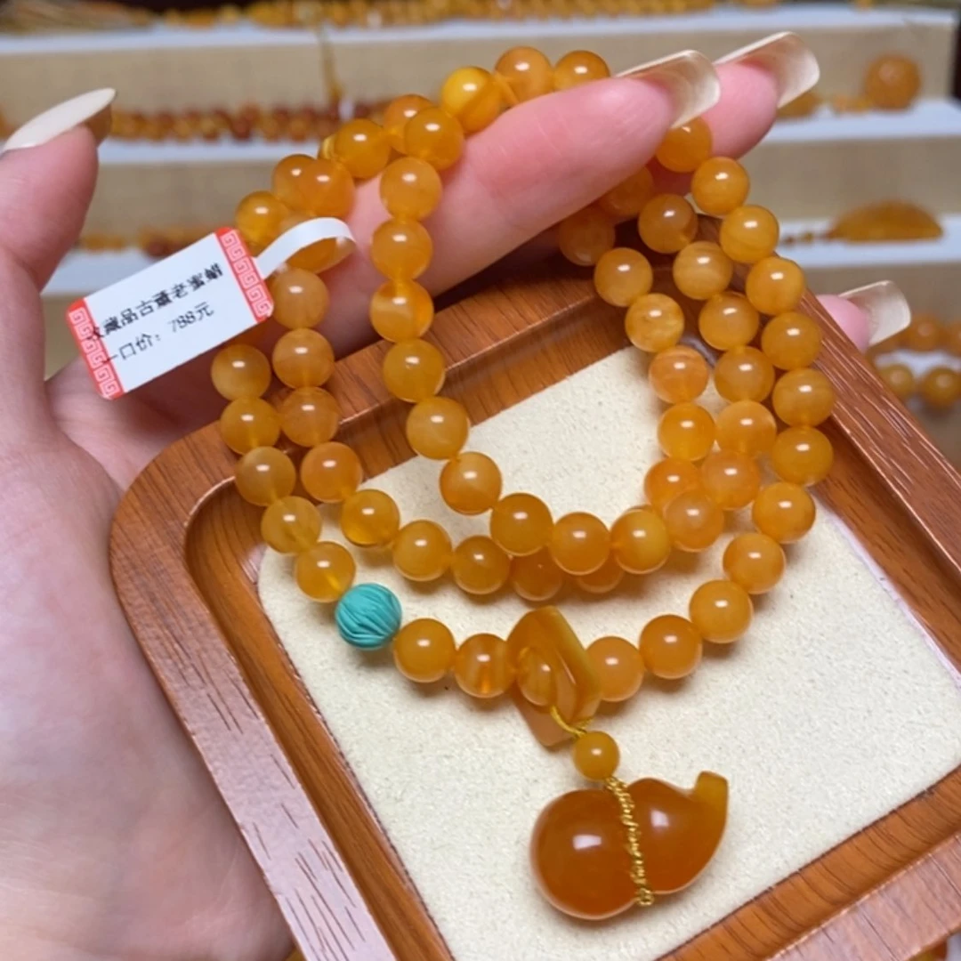 【闪购商品】未镶嵌蜜蜡手链手串