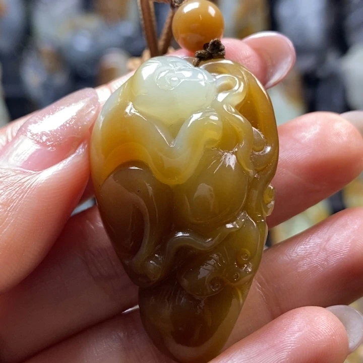 和田玉未镶嵌挂件