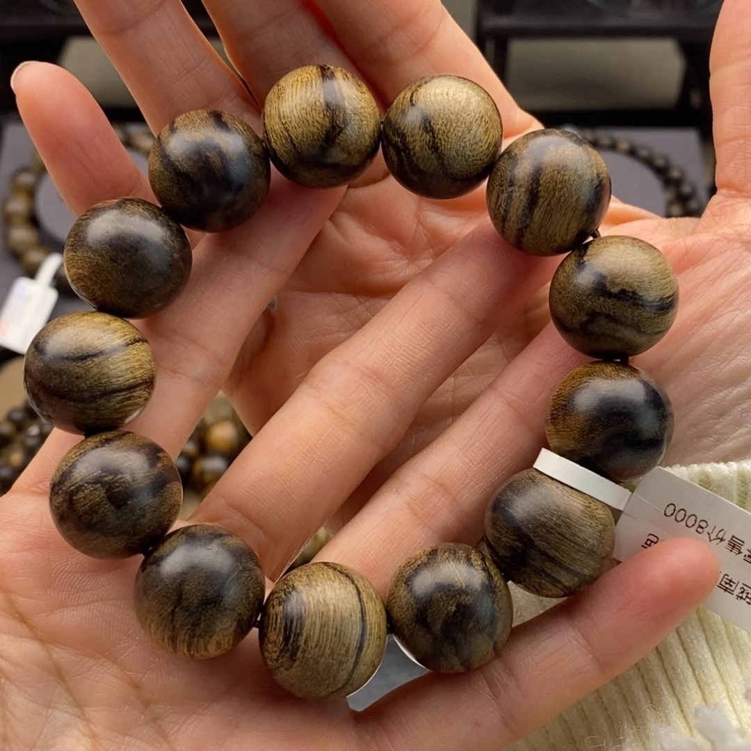 沉香手串柒**奶越南芽庄白棋瘤疤