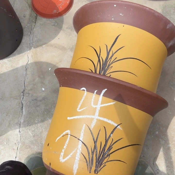 紫砂花盆紫砂的花