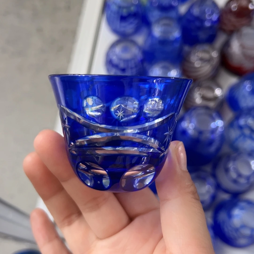 水晶玻璃平底款微瑕一个