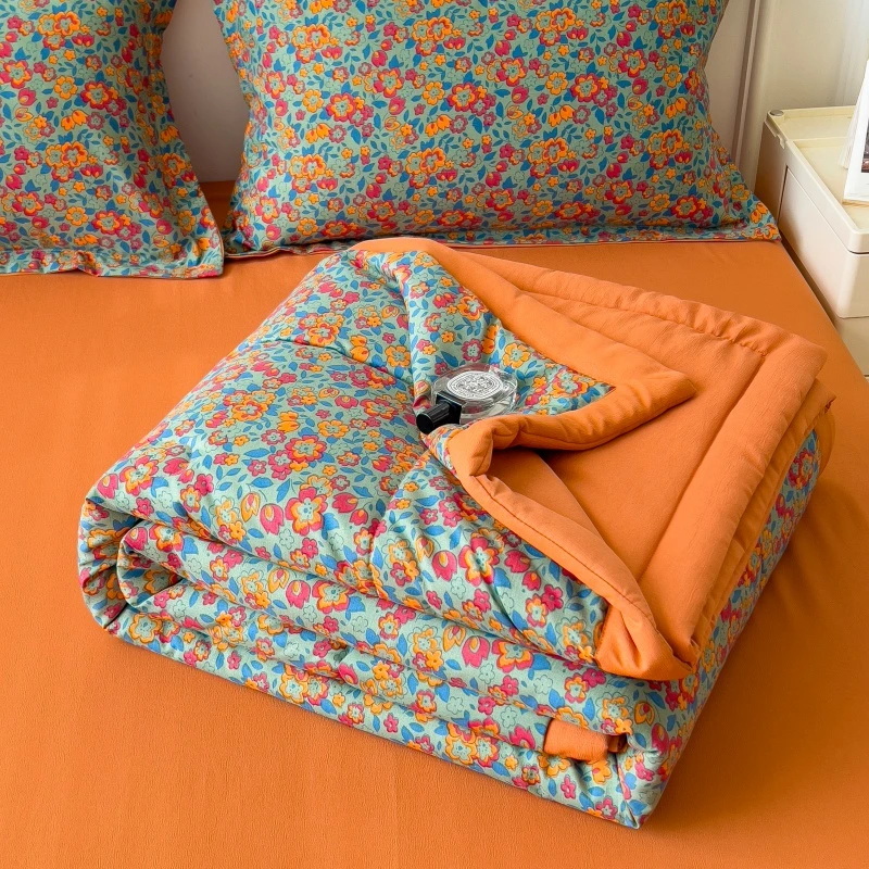 富安娜家纺适用大豆纤维夏凉被可机洗夏被夏季薄款空调被母婴被子