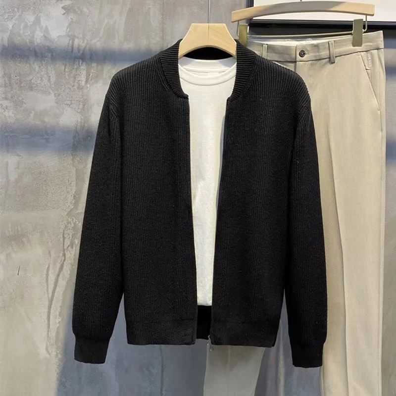 DeweLvum匠心制作！一眼就爱上!新款简约休闲百搭宽松针织衫外套男