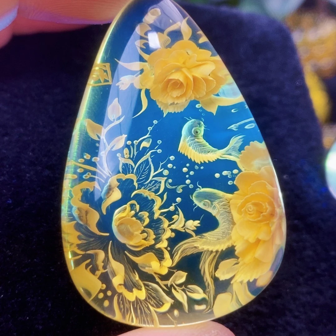 【闪购商品】金珀吊坠(不含链)未镶嵌