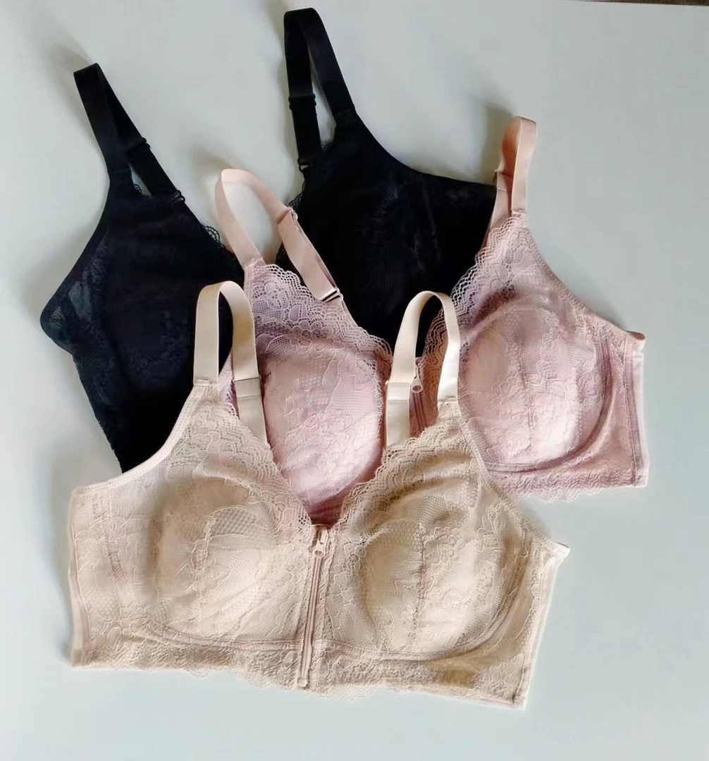 日单内衣女款2025新款网红爆款通勤大码内衣文胸一体吊带款-25030