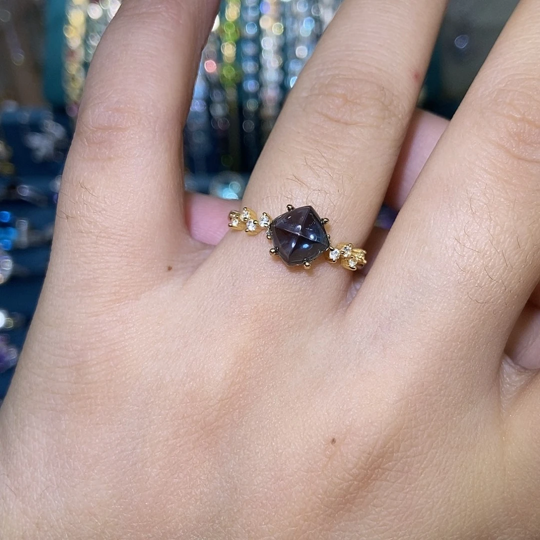 戒指银S925镶嵌托帕石