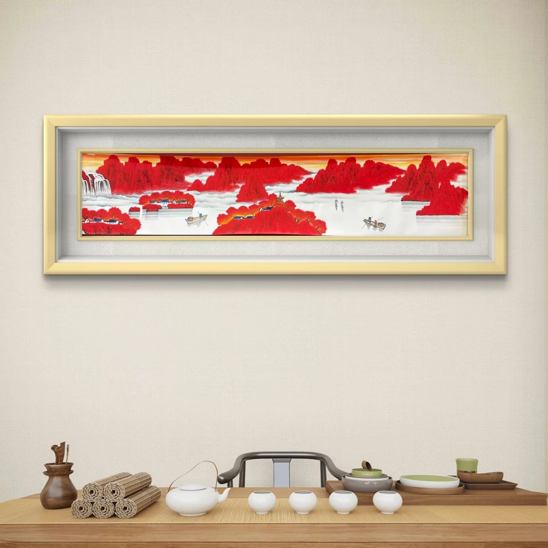 赵立鹤·万山红遍·5米长卷