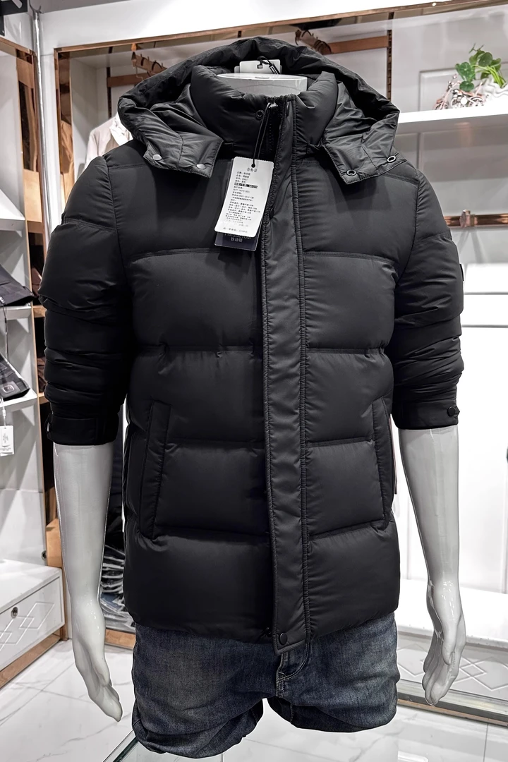 迪克庄爵25857连帽羽绒服冬装新款男装爸加厚极寒男士外套中青年