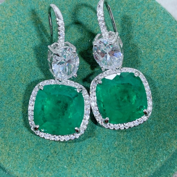 耳饰 耳坠【矿区红星光】南非库里南精工豪华镶嵌耳坠