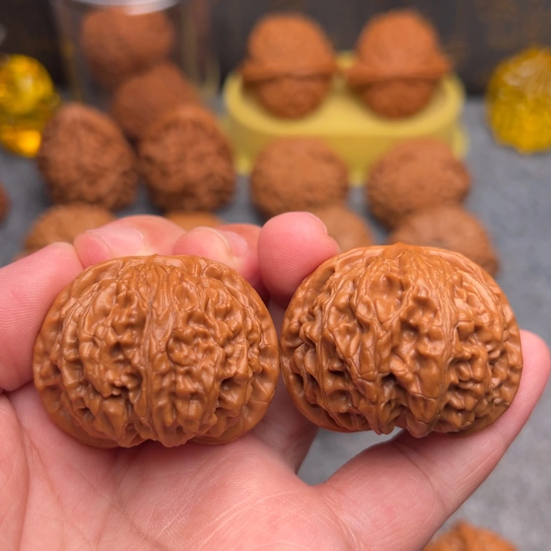 文玩核桃把件41精品桃心宫灯