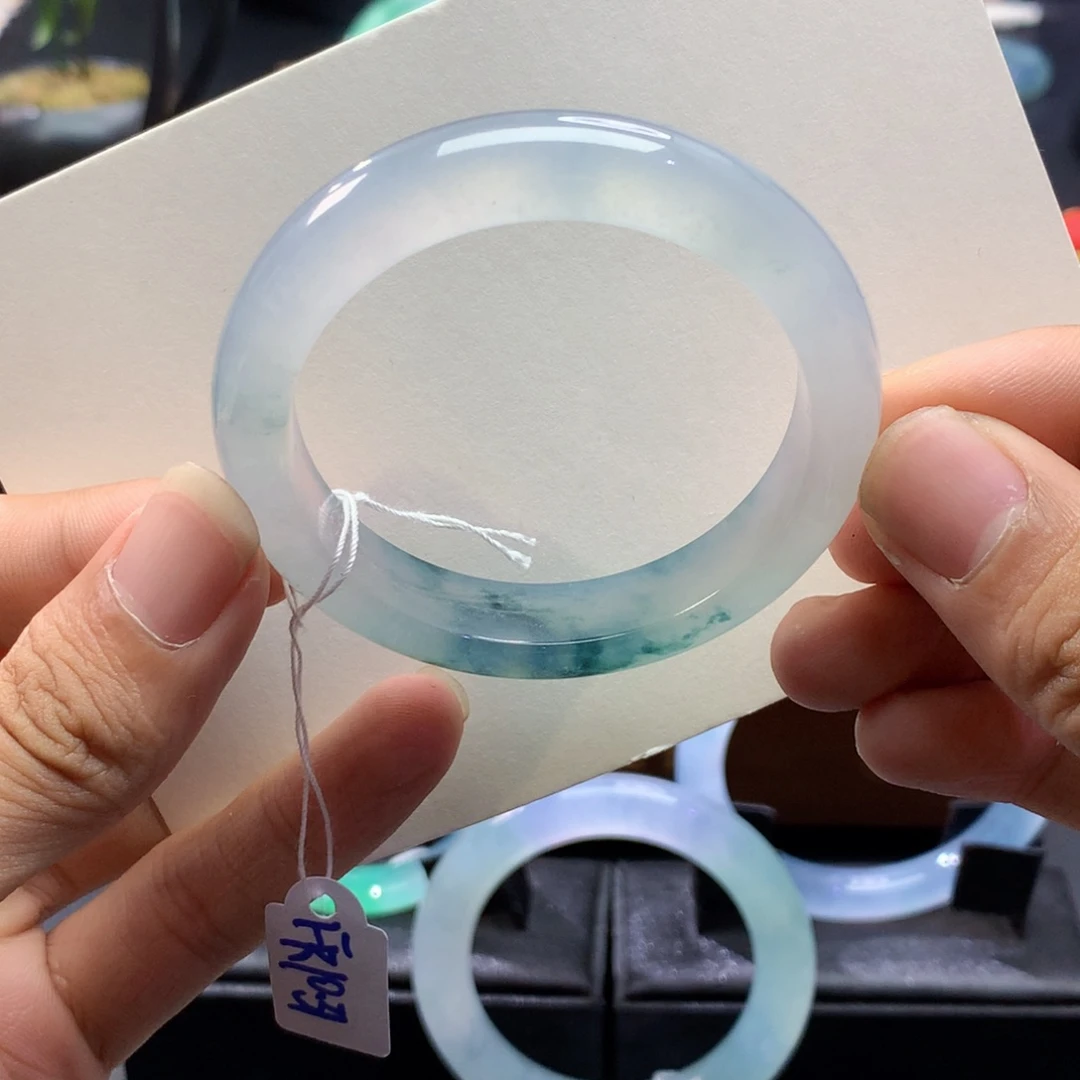 翡翠未镶嵌手镯正圈52圈（强推）