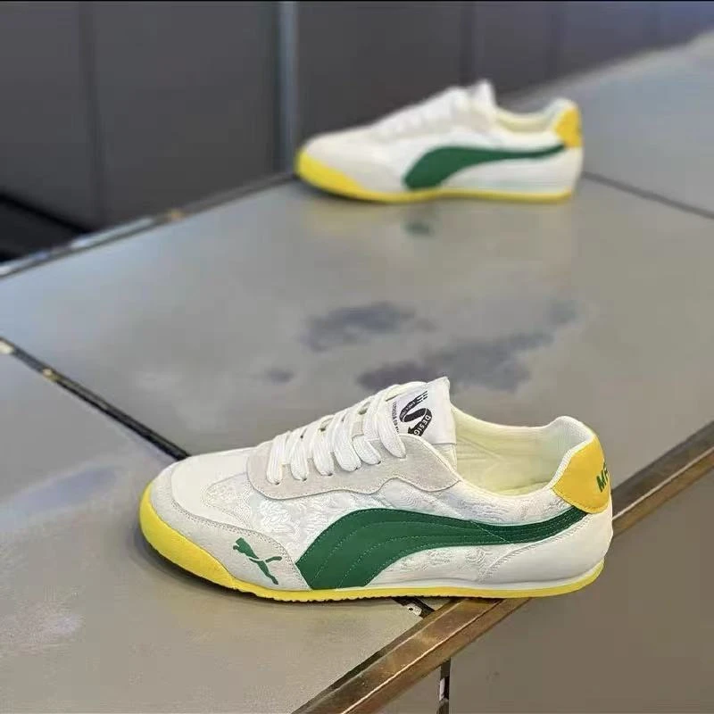 【皮鞋码】夏季新款皮布拼接百搭休闲舒适个性男款潮鞋