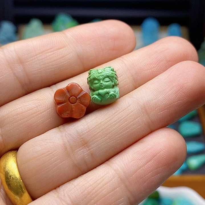 南红玛瑙颈饰未镶嵌喜*羊