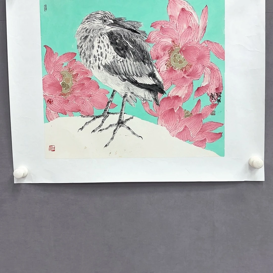 国画艺术家真人手绘