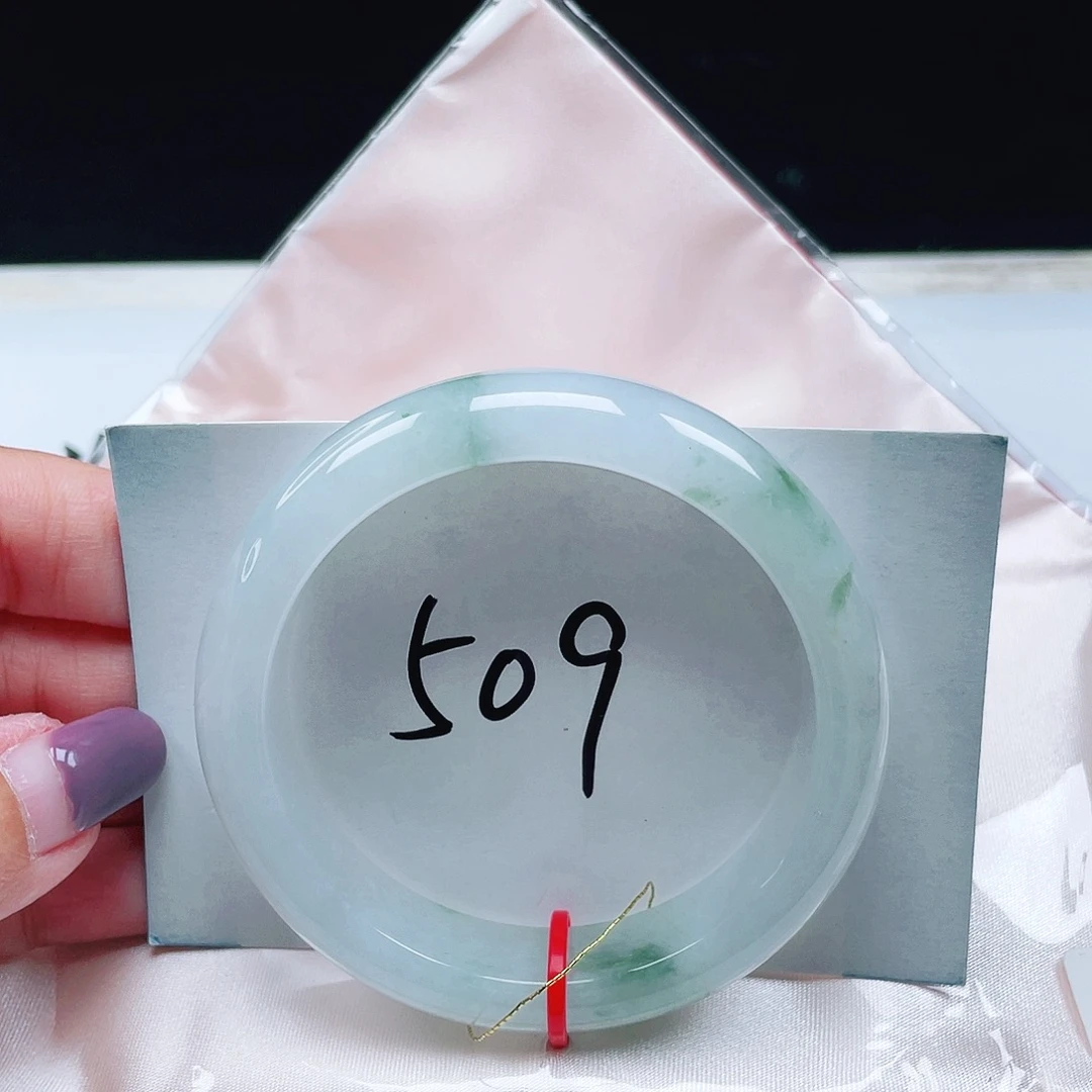 翡翠未镶嵌手镯缅甸翡翠53+