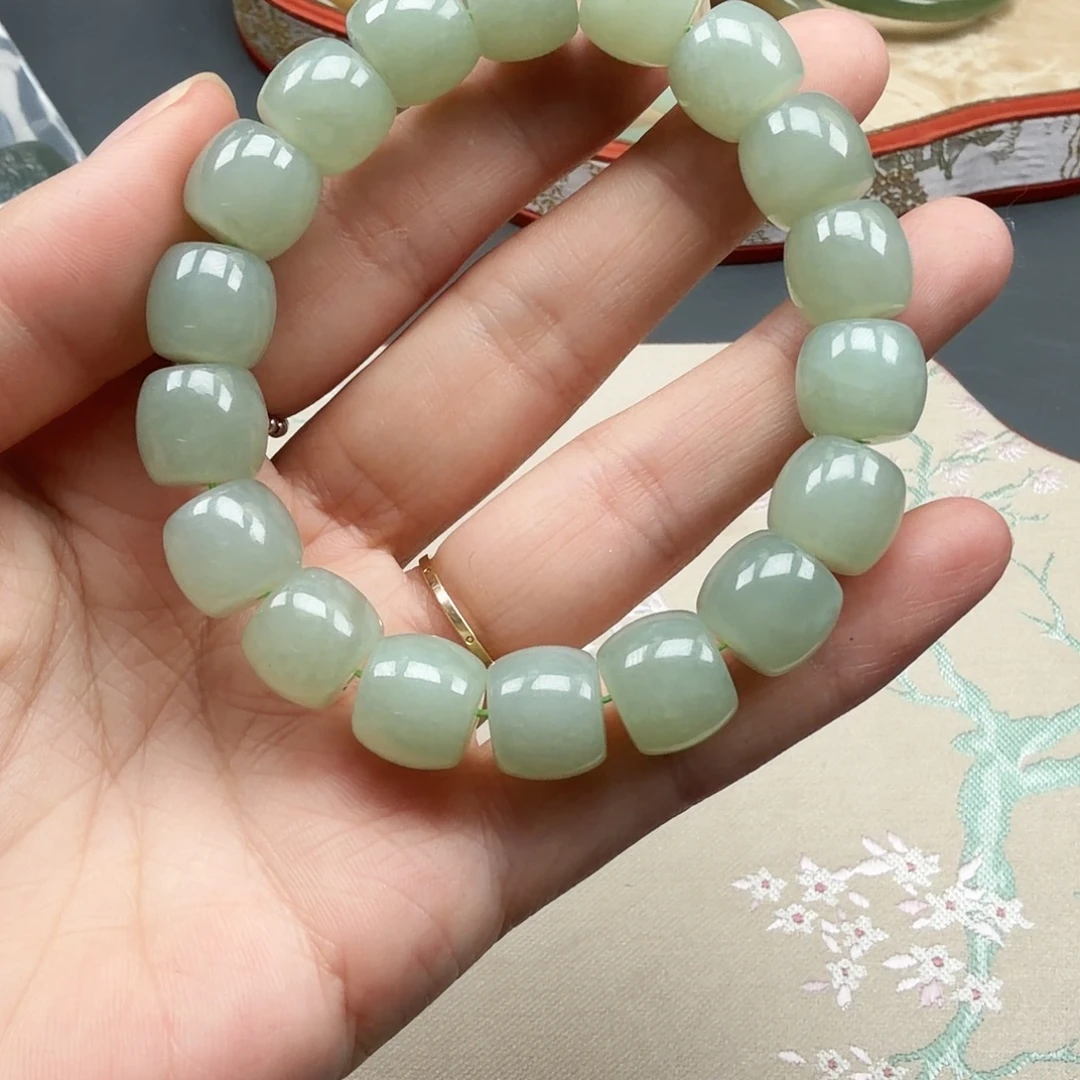 和田玉未镶嵌手链8