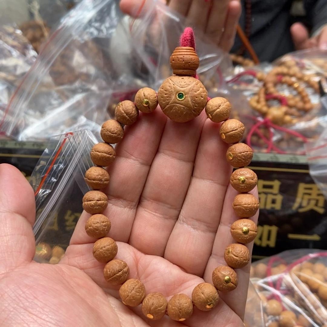 凤眼菩提手串10.5金钉手串
