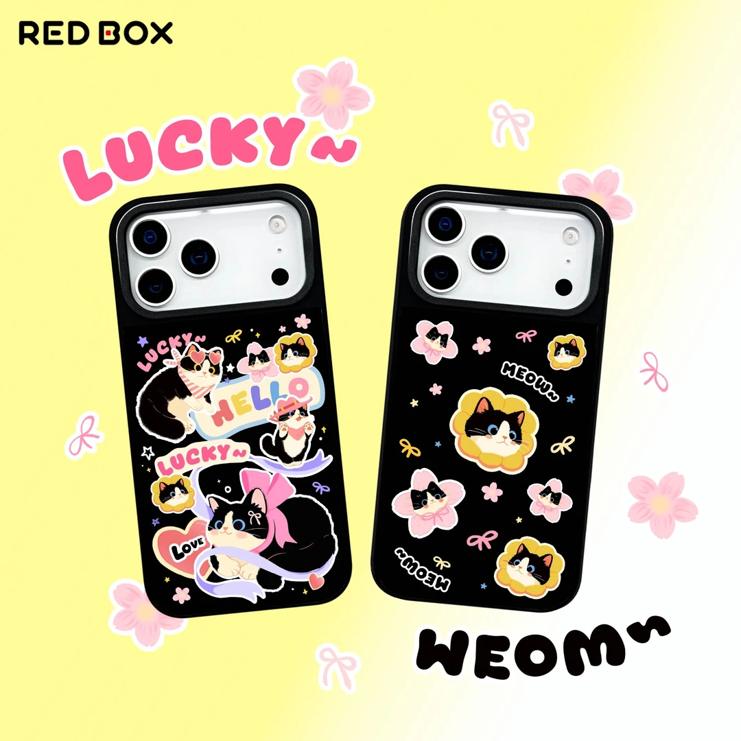REDBOX ”猫咪物语”系列iPhone17原创磁吸镜面手机壳