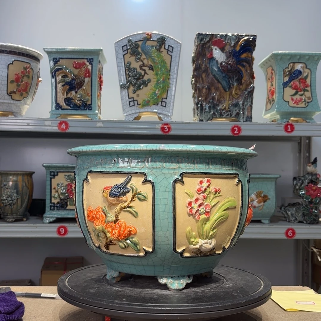 曾***伙精品石湾花盆高端大气