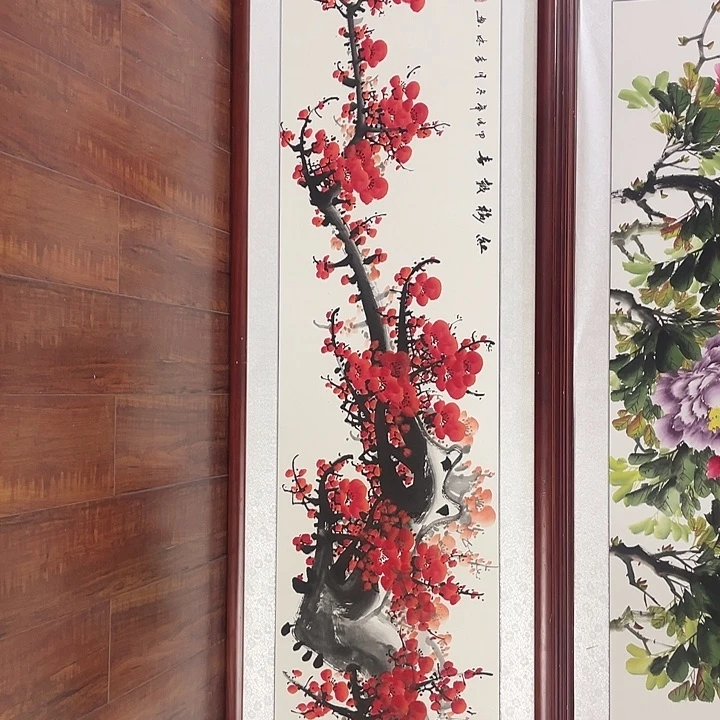 国画带框尺寸48*163厘米