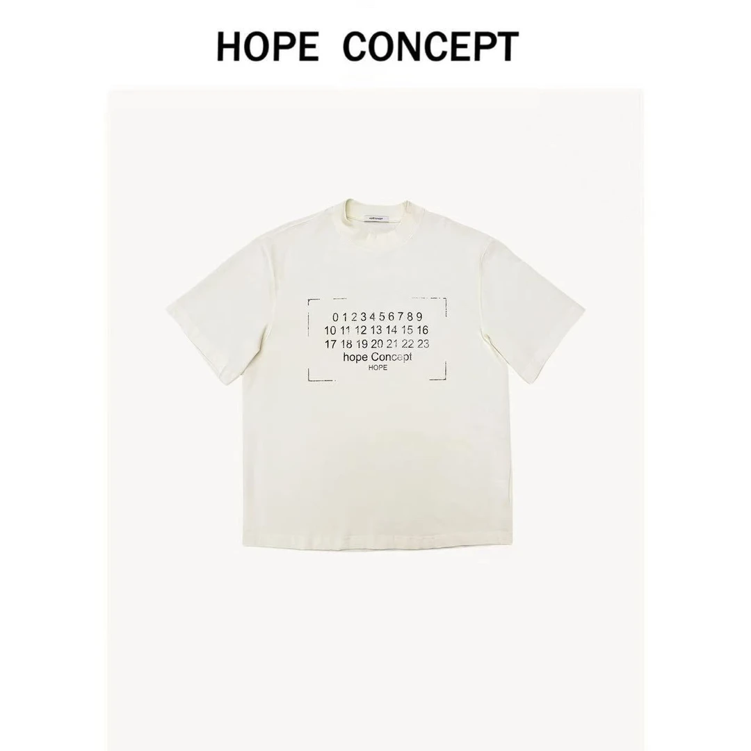 25099#HOPECONCEPT时髦入夏长期主义 极简调性男女同款廓形短袖