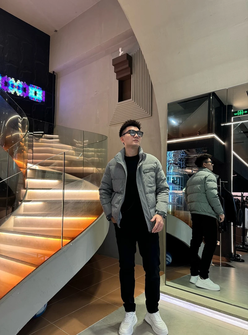 618大促-2024冬季新款休闲时尚男士兔毛羽绒服-FL-6103