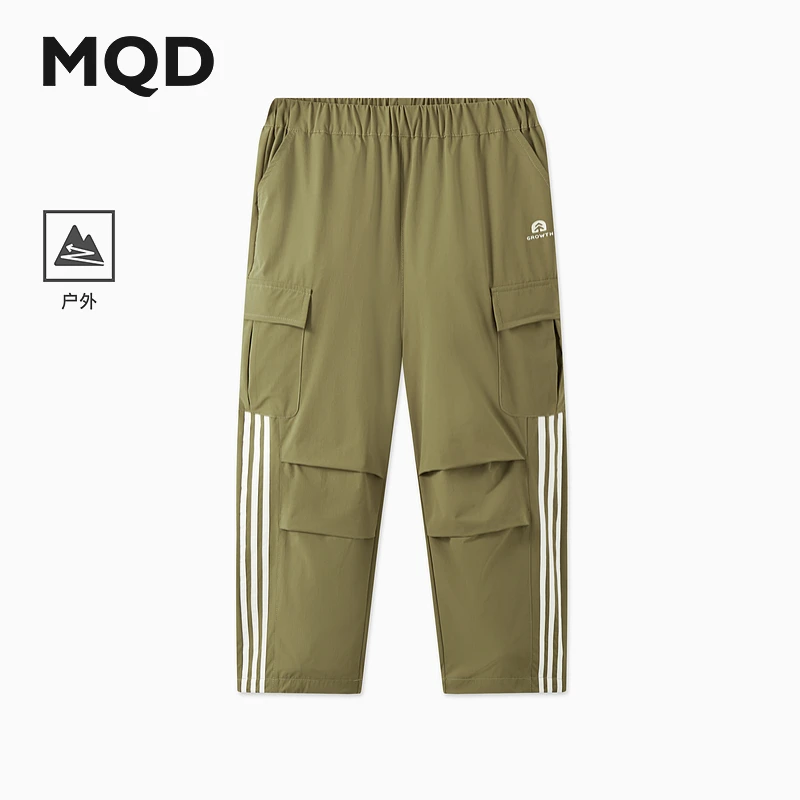 MQD时尚童装夏季牛仔裤休闲裤舒适透气宽松速干儿童潮牌童装